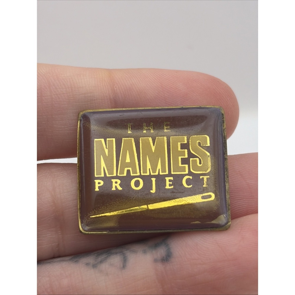 The NAMES Project AIDS Memorial Quilt Lapel Hat Pin